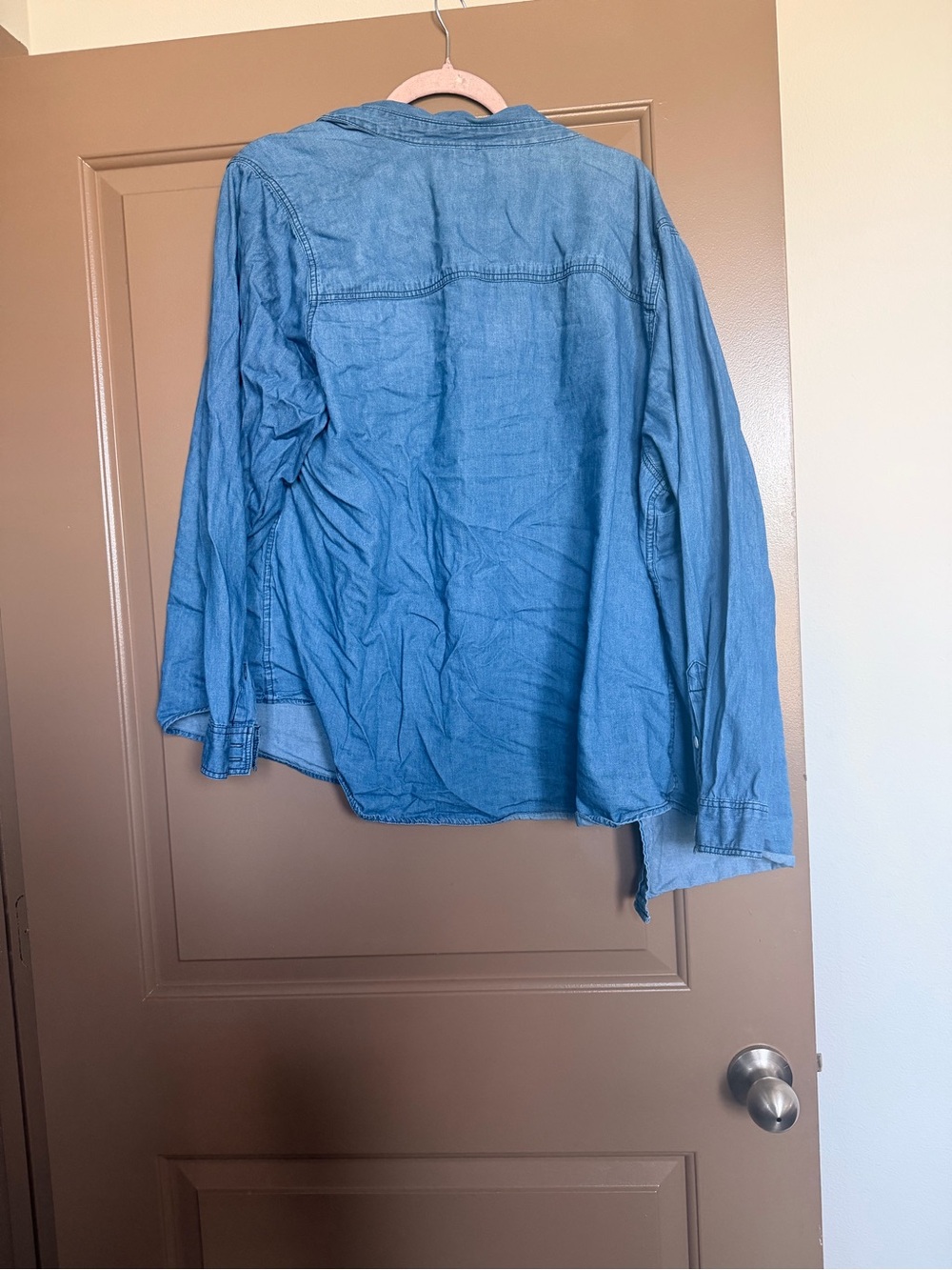 Light Blue Denim Shirt Jacket